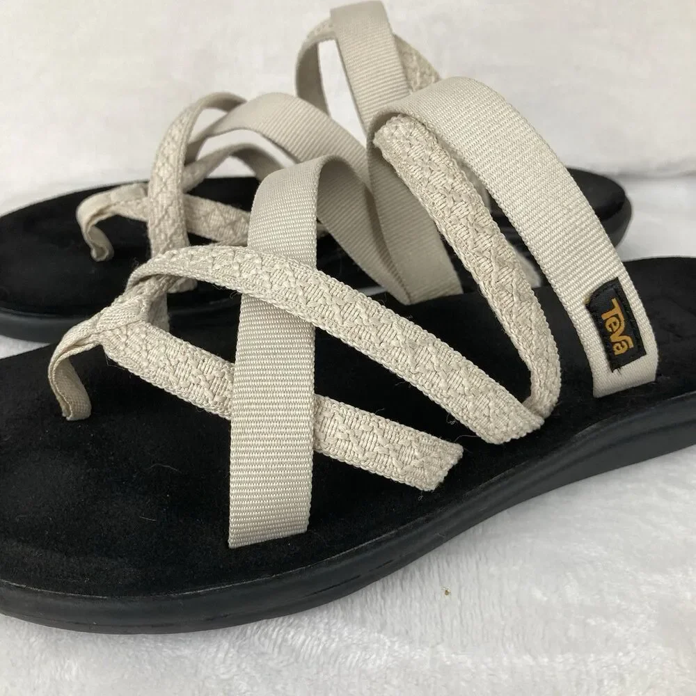 TEVA Sandals Women’s Size 10 Voya Zillesa Beige Strappy Comfort Outdoor Walking
